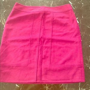 Wool material skirt  bright red
